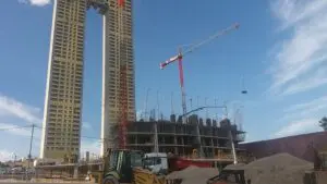 Estructura de las torres sunset drive en benidorm